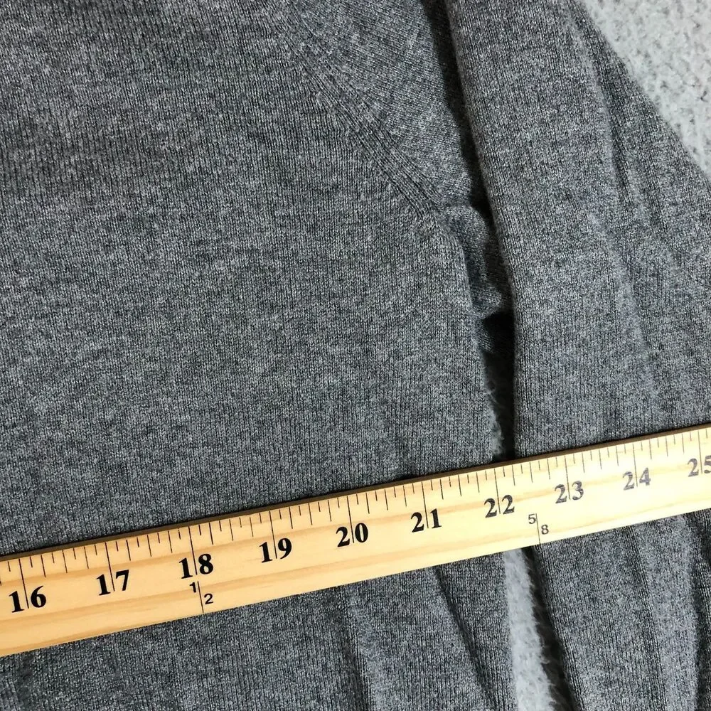 Banana Republic Sweater Mens gray XL Pullover Premium Luxe Yarn Preppy Solid